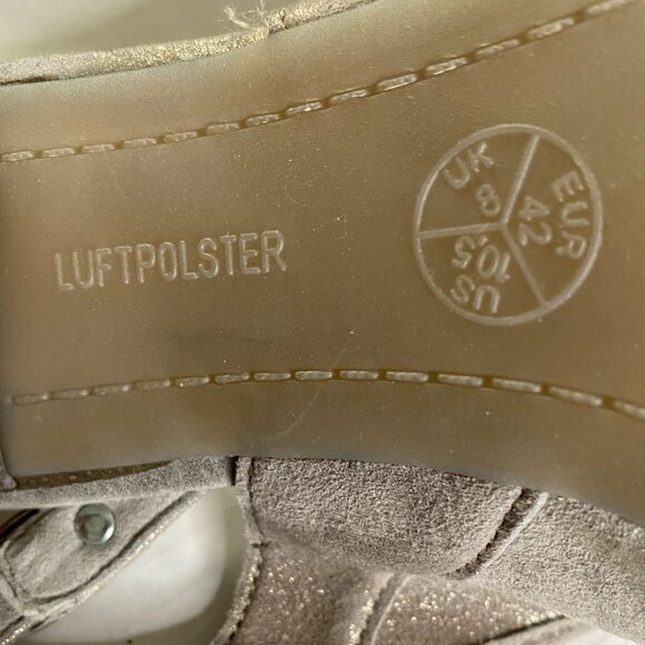 Luftpolster Ara Womens Pewter 2 1/2" Heel Sling Back Size 10.5 - Picture 3 of 12